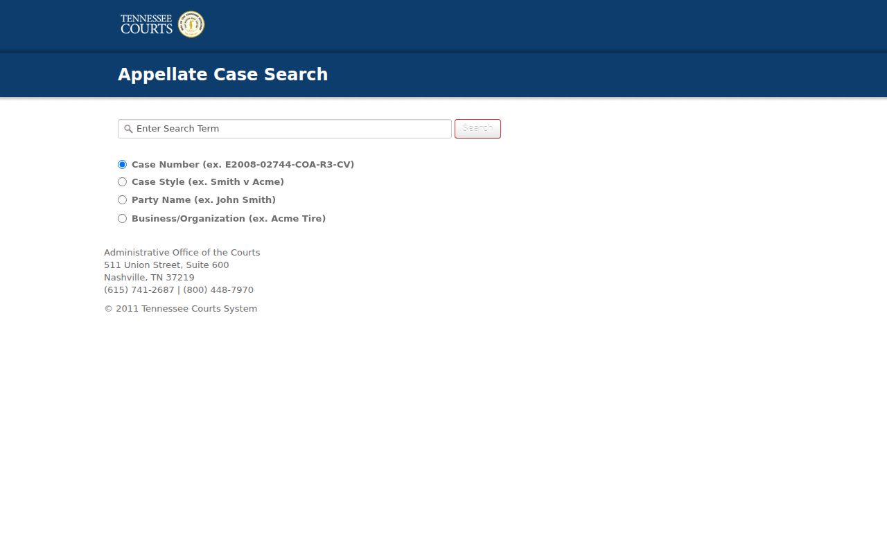 Grainger County warrant check reference, appellate case history search fields